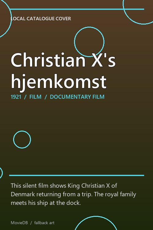 Christian X's hjemkomst poster