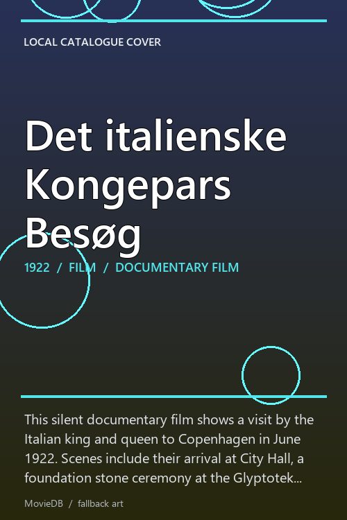 Det italienske Kongepars Besøg poster