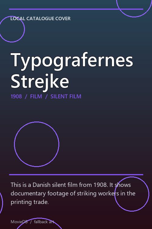 Typografernes Strejke poster