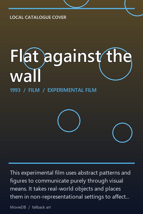Flat against the wall poster