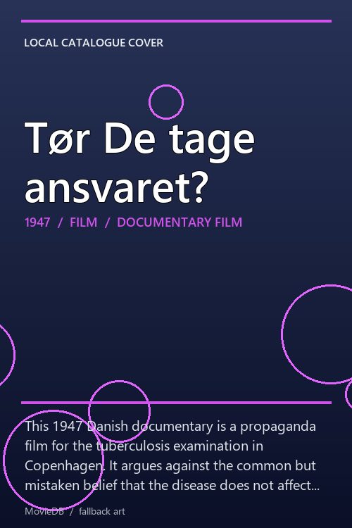 Tør De tage ansvaret? poster
