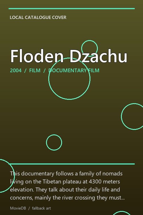 Floden Dzachu poster