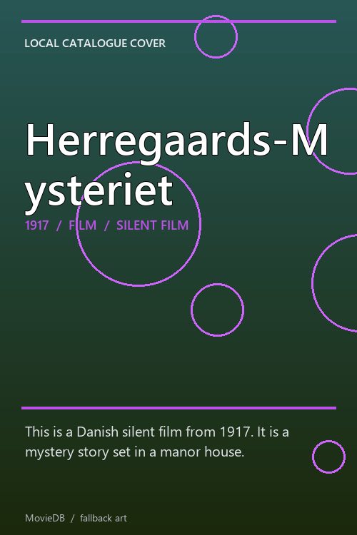 Herregaards-Mysteriet poster