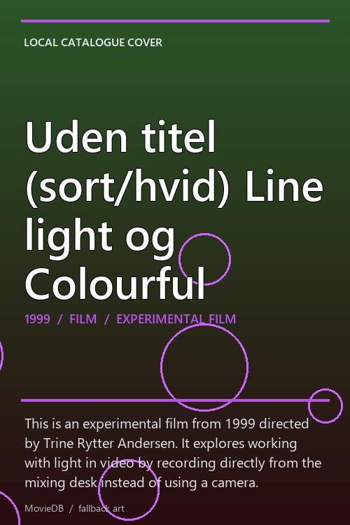 Uden titel (sort/hvid) Line light og Colourful poster