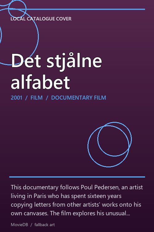 Det stjålne alfabet poster