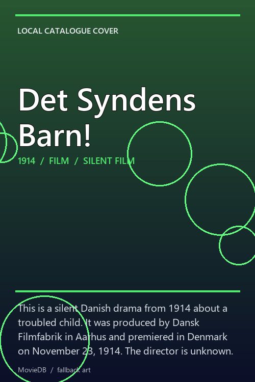 Det Syndens Barn! poster