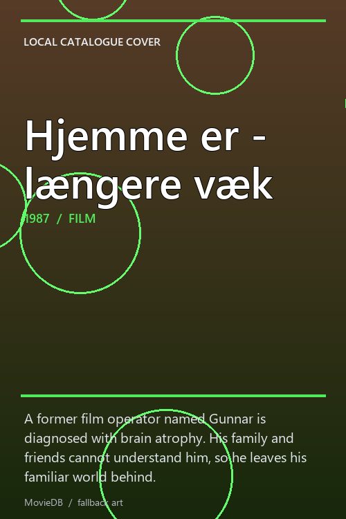 Hjemme er - længere væk poster