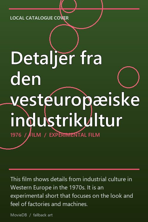 Detaljer fra den vesteuropæiske industrikultur poster