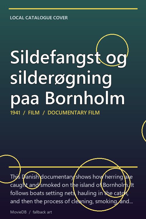 Sildefangst og silderøgning paa Bornholm poster