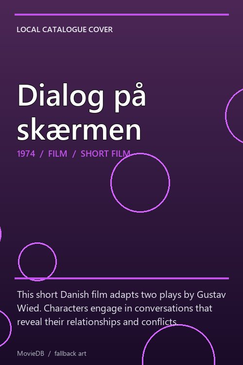 Dialog på skærmen poster