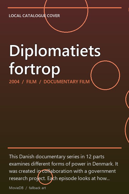 Diplomatiets fortrop poster