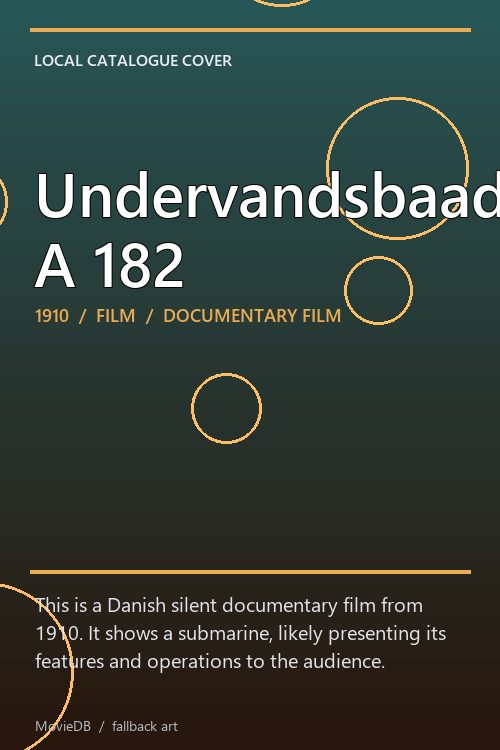 Undervandsbaaden A 182 poster