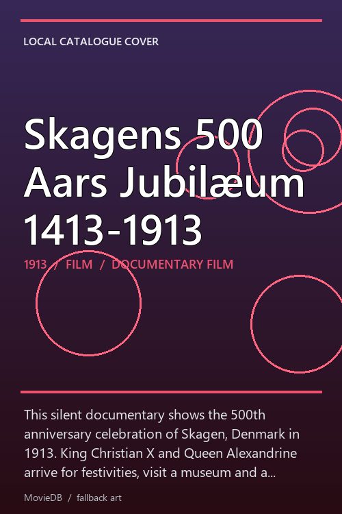 Skagens 500 Aars Jubilæum 1413-1913 poster