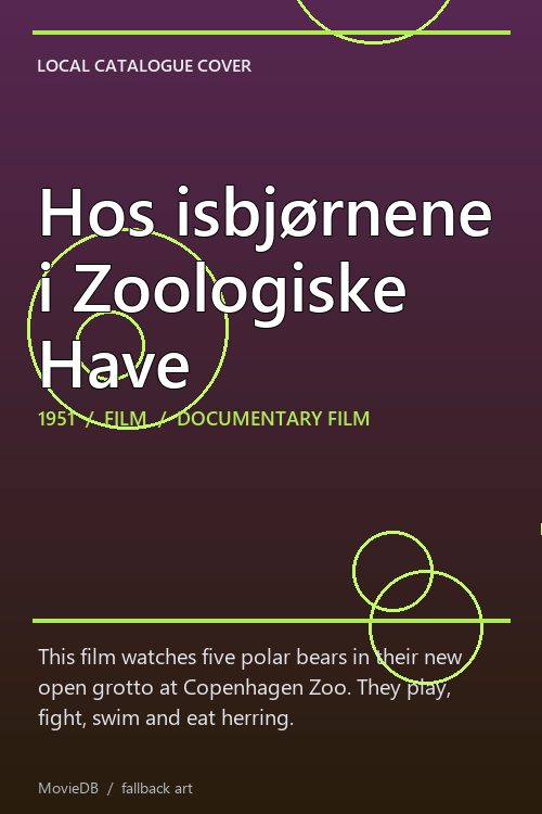 Hos isbjørnene i Zoologiske Have poster