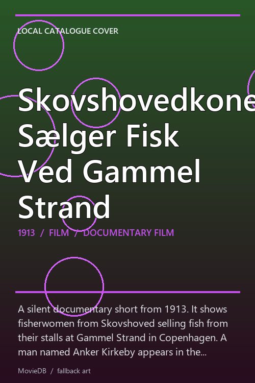 Skovshovedkonerne Sælger Fisk Ved Gammel Strand poster