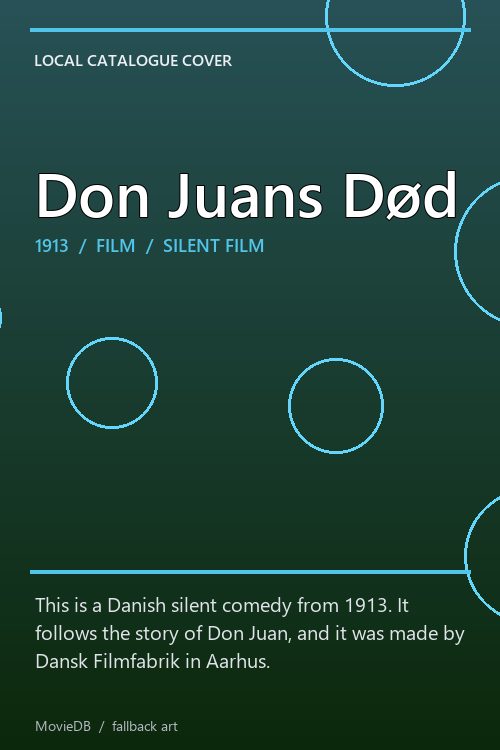 Don Juans Død poster