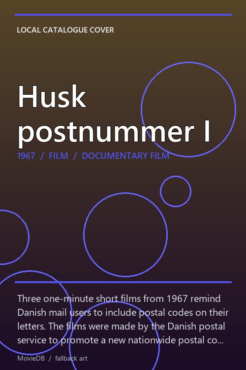 Husk postnummer I poster