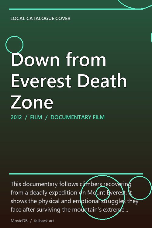 Down from Everest Death Zone poster