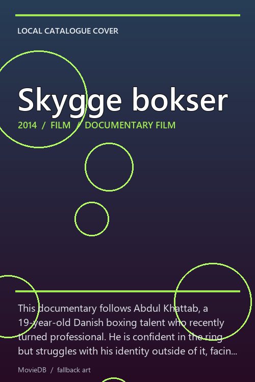 Skygge bokser poster