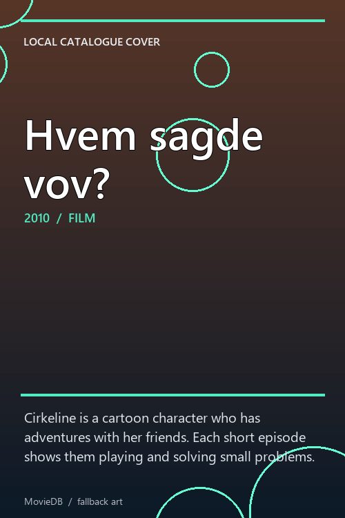 Hvem sagde vov? poster