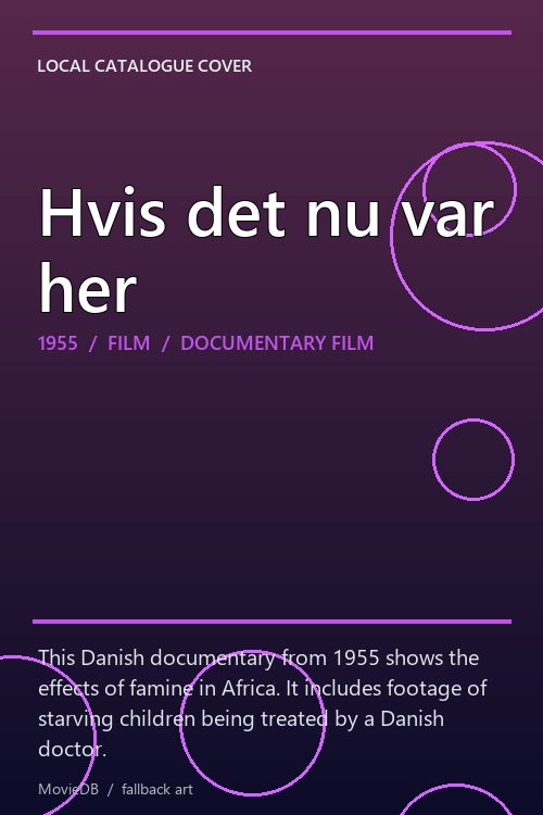 Hvis det nu var her poster