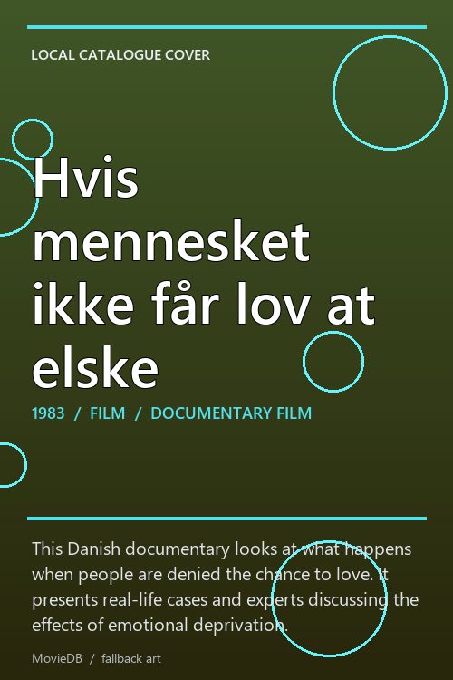 Hvis mennesket ikke får lov at elske poster