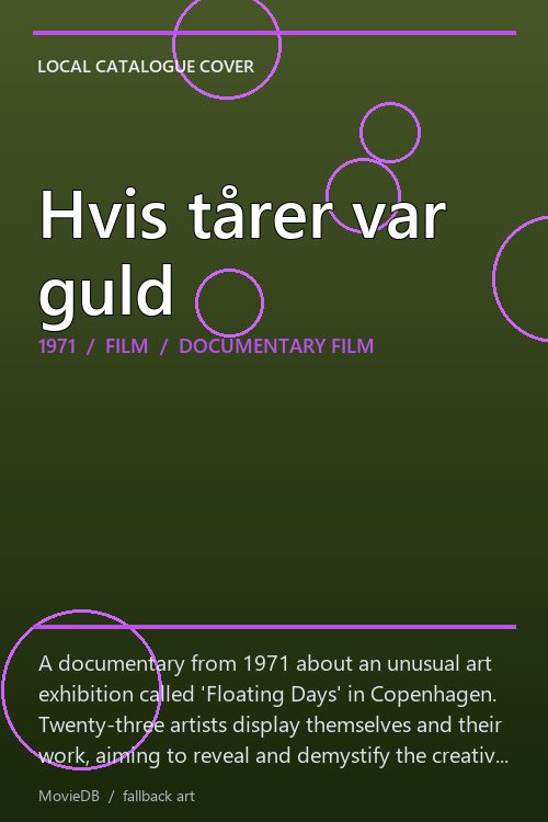 Hvis tårer var guld poster