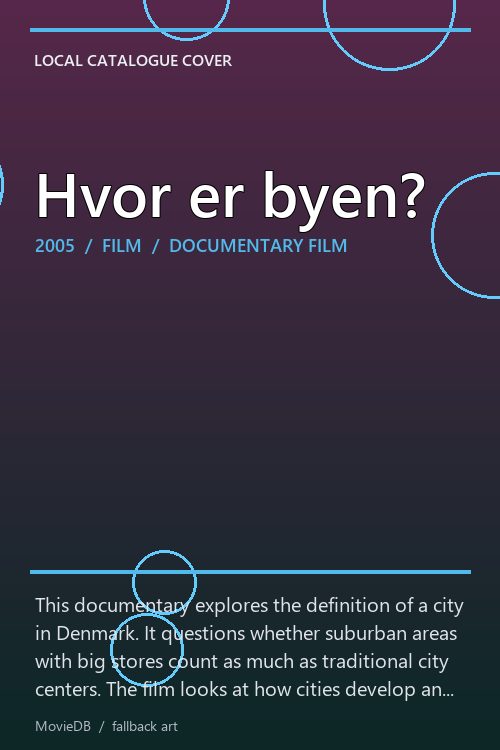 Hvor er byen? poster