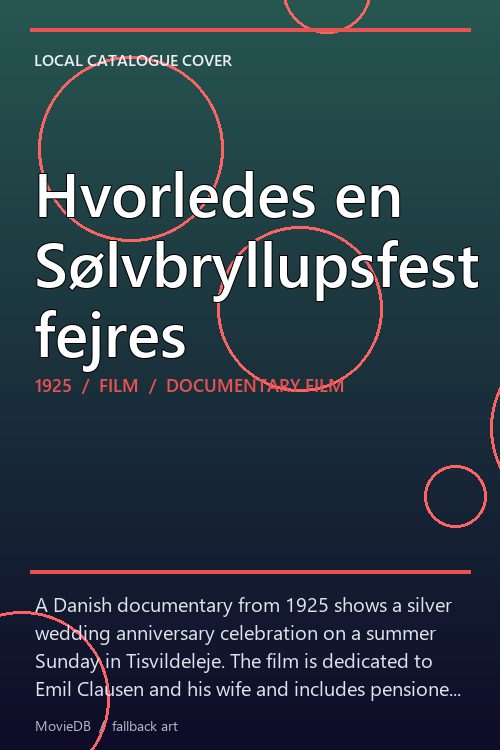 Hvorledes en Sølvbryllupsfest fejres poster