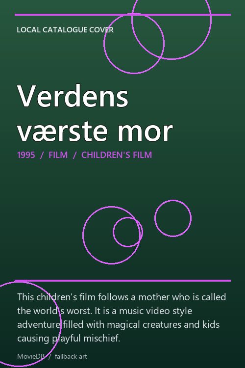 Verdens værste mor poster