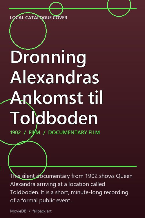 Dronning Alexandras Ankomst til Toldboden poster
