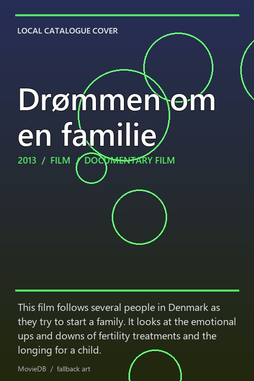 Drømmen om en familie poster