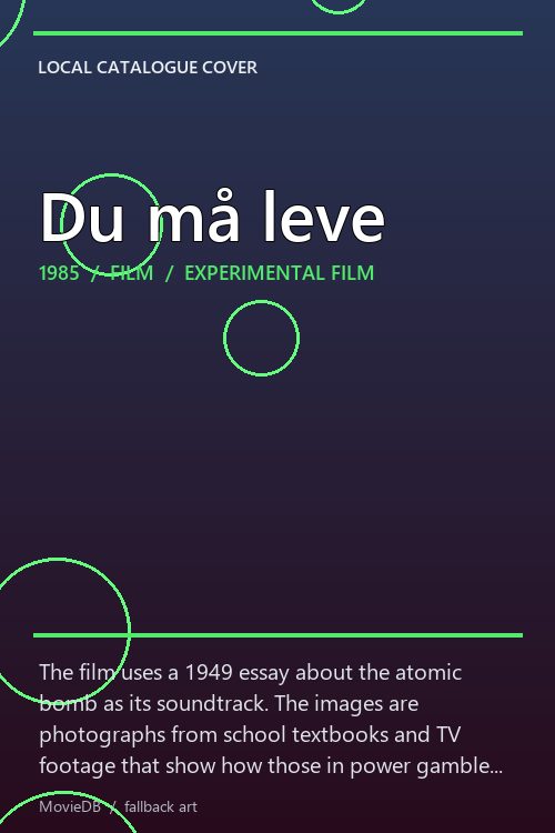 Du må leve poster