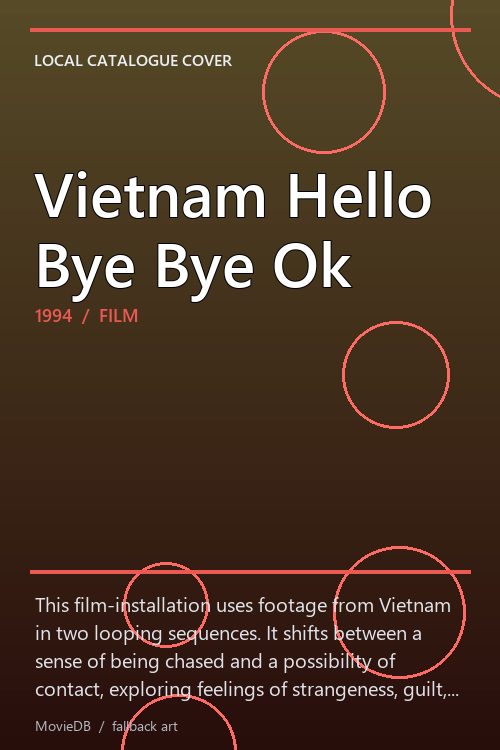 Vietnam Hello Bye Bye Ok poster