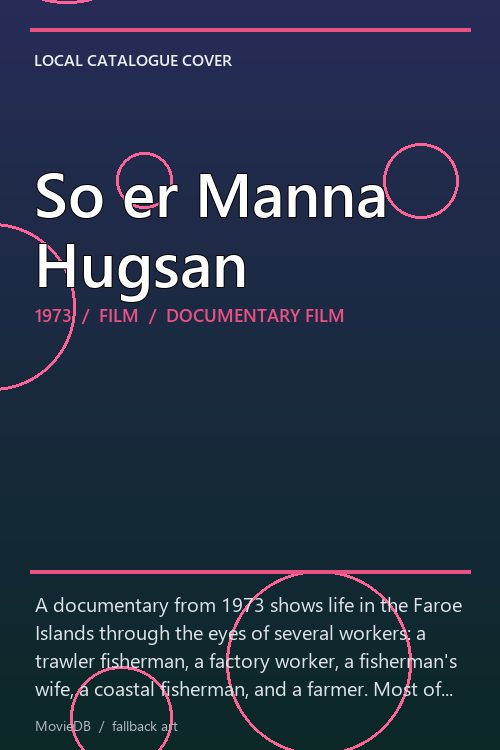 So er Manna Hugsan poster