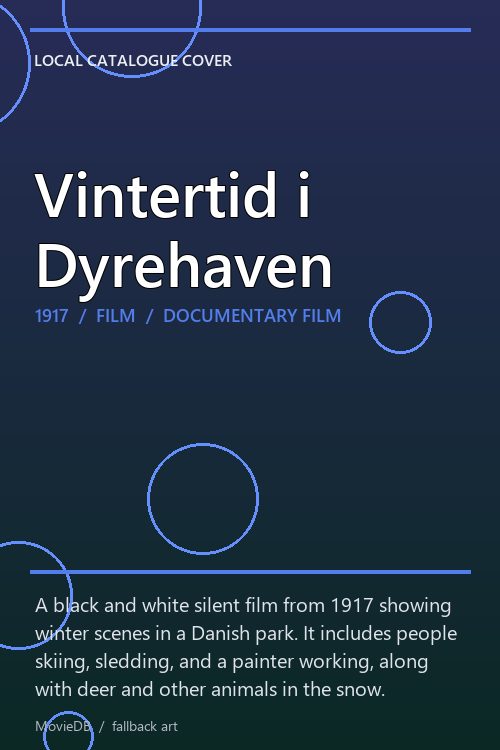 Vintertid i Dyrehaven poster