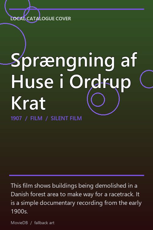 Sprængning af Huse i Ordrup Krat poster