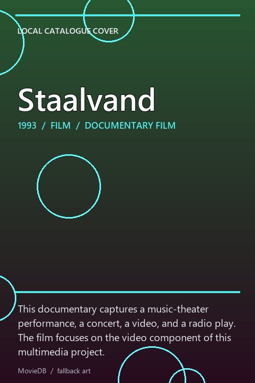 Staalvand poster