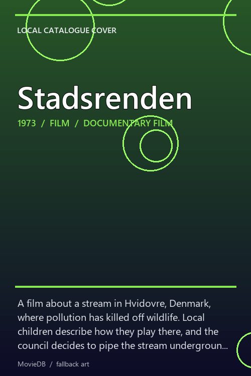 Stadsrenden poster
