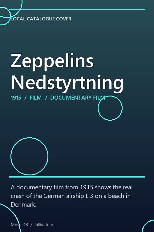 Zeppelins Nedstyrtning poster