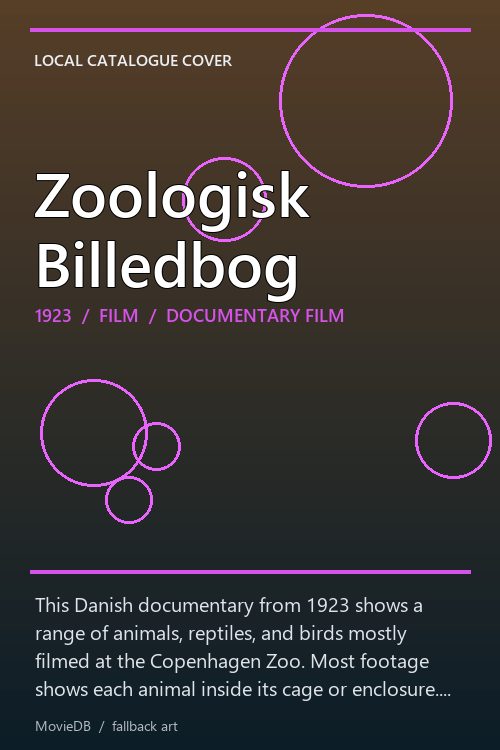 Zoologisk Billedbog poster