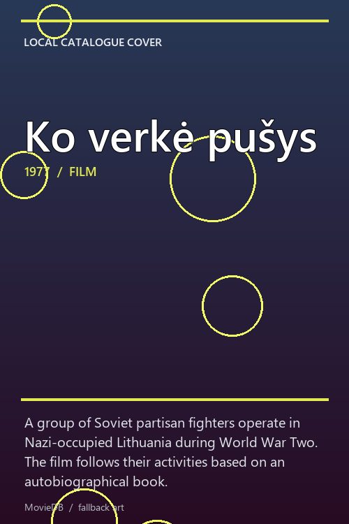 Ko verkė pušys poster