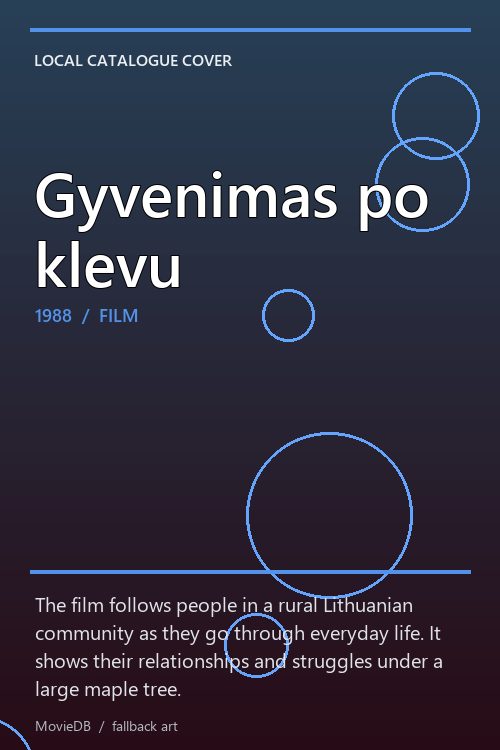 Gyvenimas po klevu poster