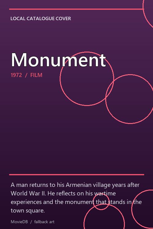 Monument poster