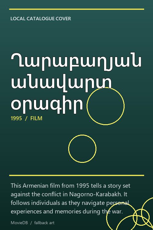 Ղարաբաղյան անավարտ օրագիր poster