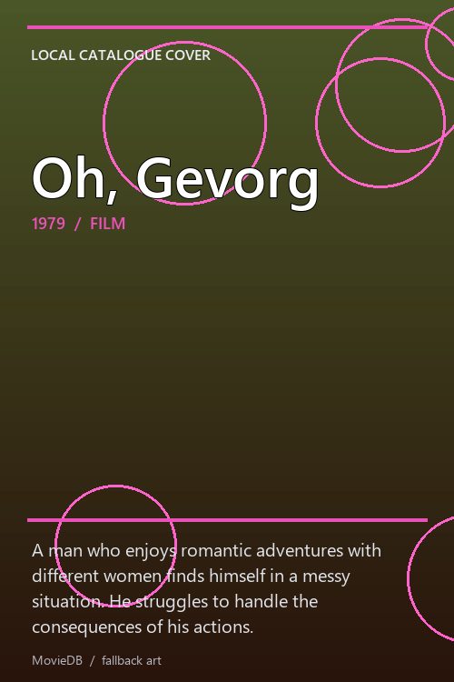 Oh, Gevorg poster