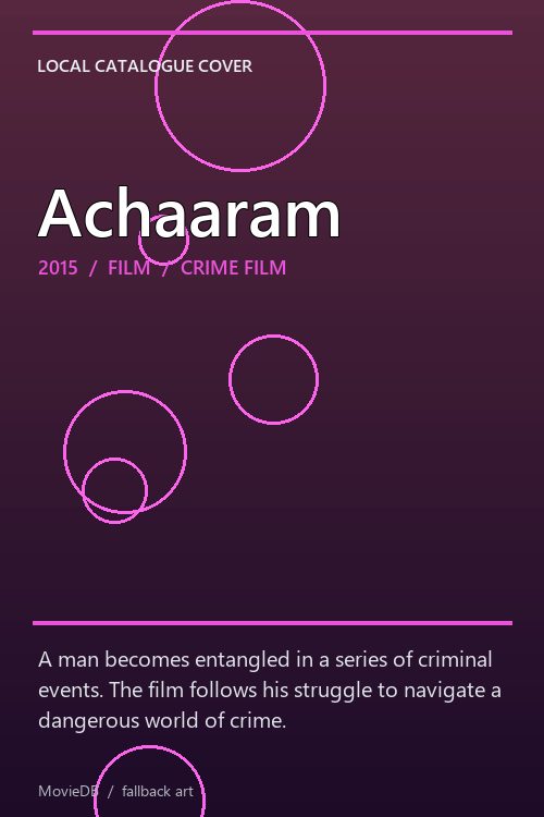 Achaaram poster