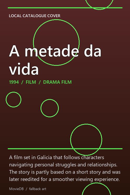 A metade da vida poster