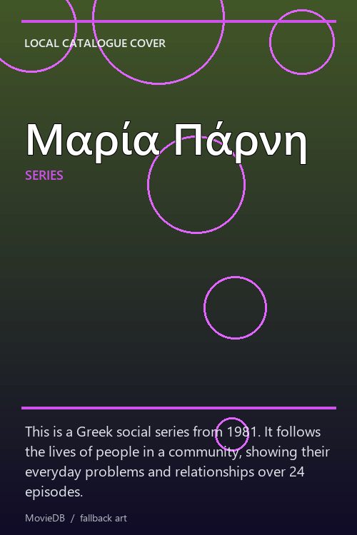 Μαρία Πάρνη poster