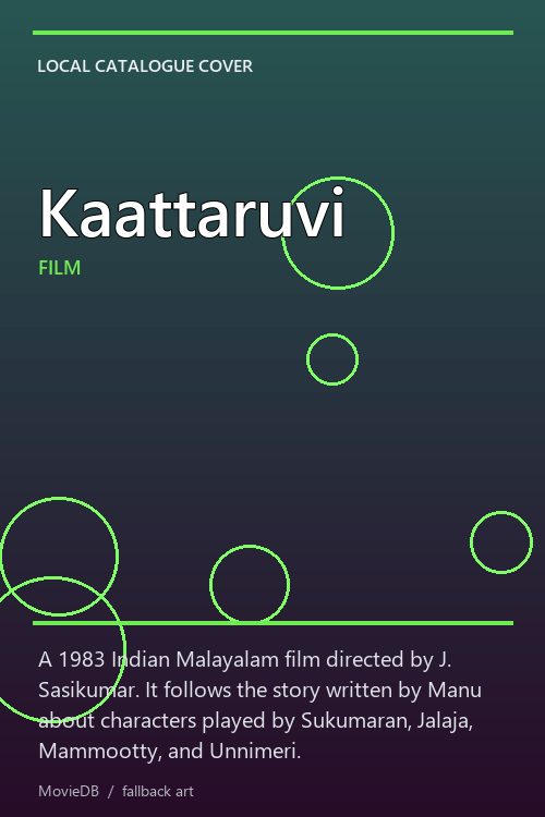 Kaattaruvi poster